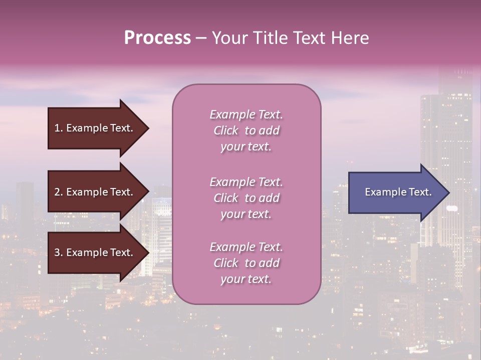 Public Building Street Light Travel Destinations PowerPoint Template