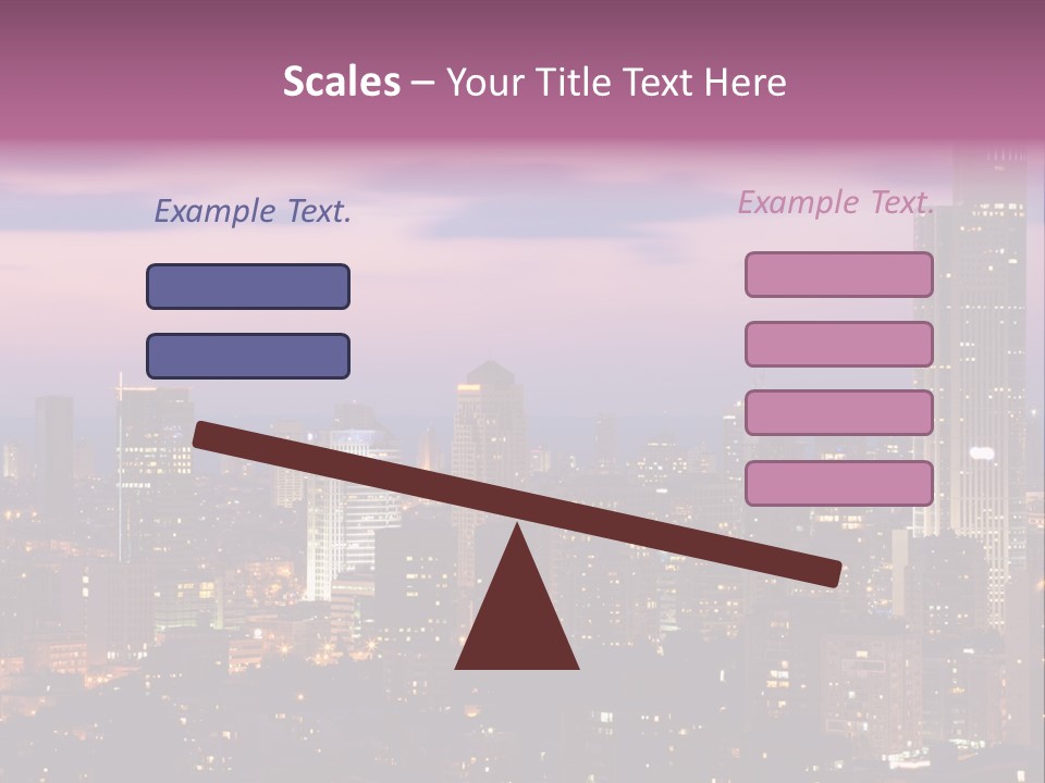 Public Building Street Light Travel Destinations PowerPoint Template
