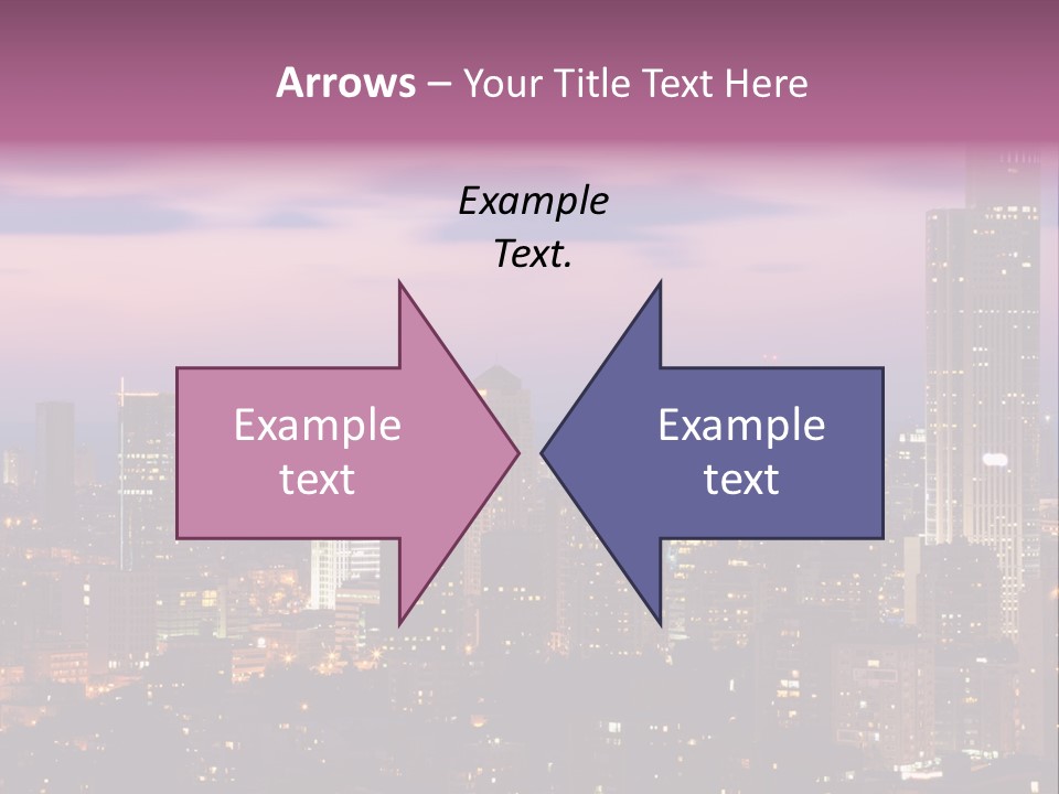 Public Building Street Light Travel Destinations PowerPoint Template