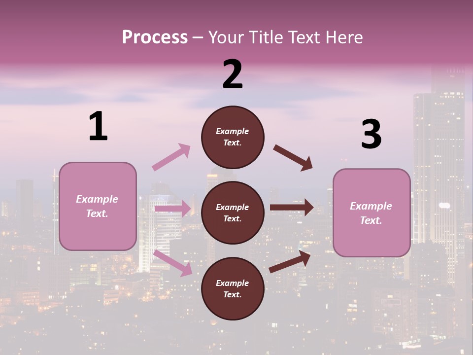 Public Building Street Light Travel Destinations PowerPoint Template