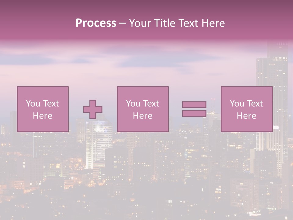 Public Building Street Light Travel Destinations PowerPoint Template