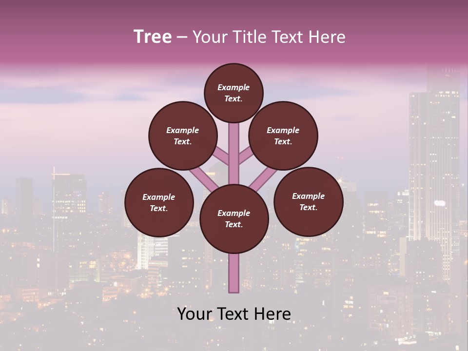 Public Building Street Light Travel Destinations PowerPoint Template