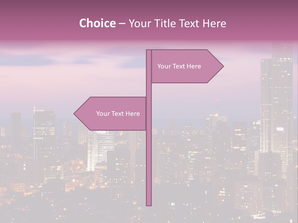 Public Building Street Light Travel Destinations PowerPoint Template