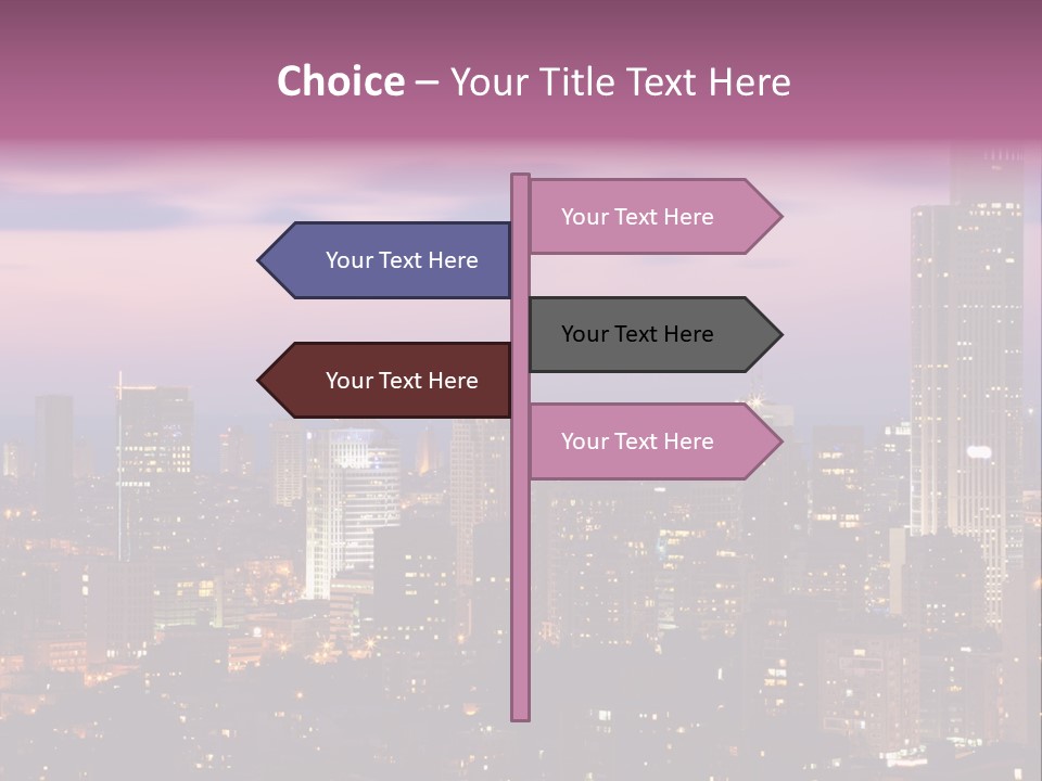 Public Building Street Light Travel Destinations PowerPoint Template