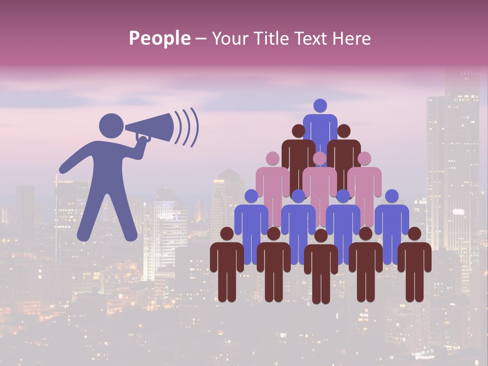 Public Building Street Light Travel Destinations PowerPoint Template