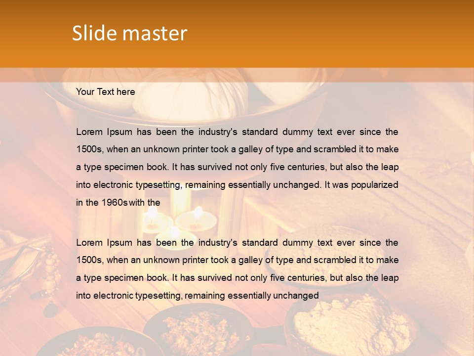 Candle Wellbeing Spa PowerPoint Template