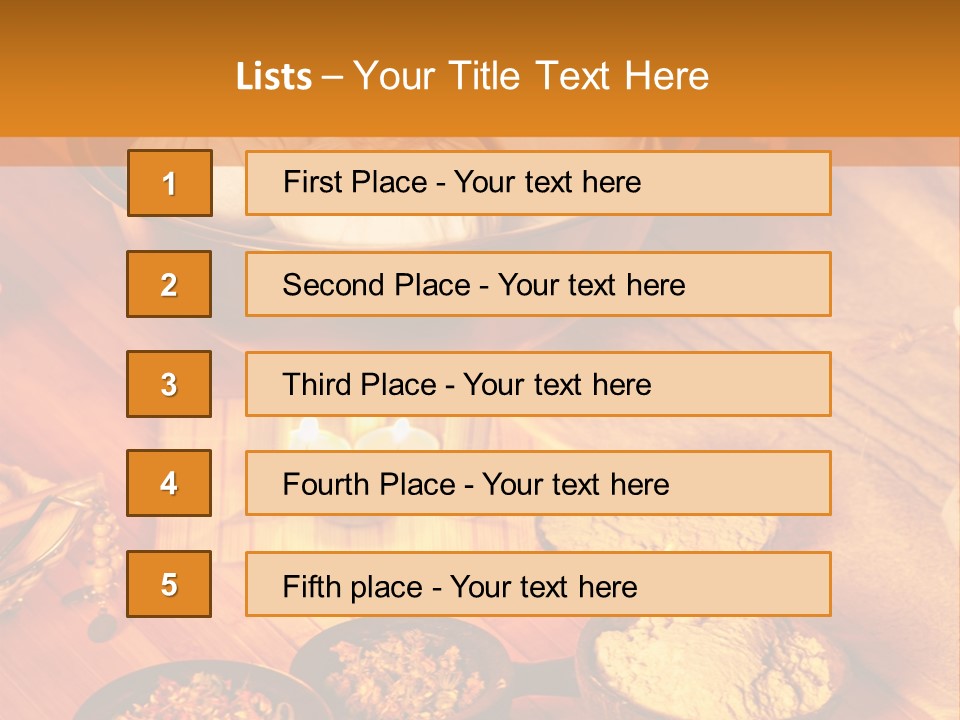 Candle Wellbeing Spa PowerPoint Template
