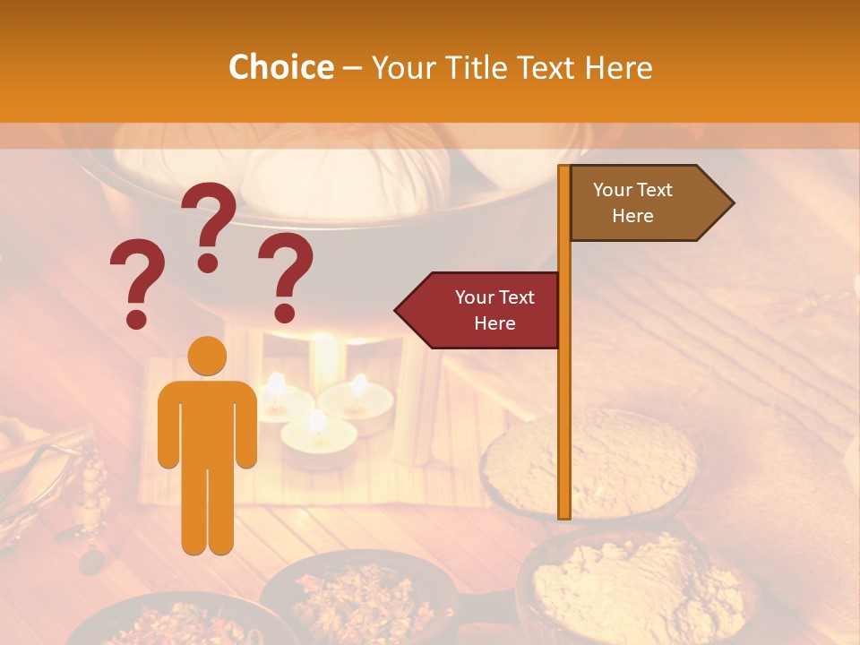 Candle Wellbeing Spa PowerPoint Template