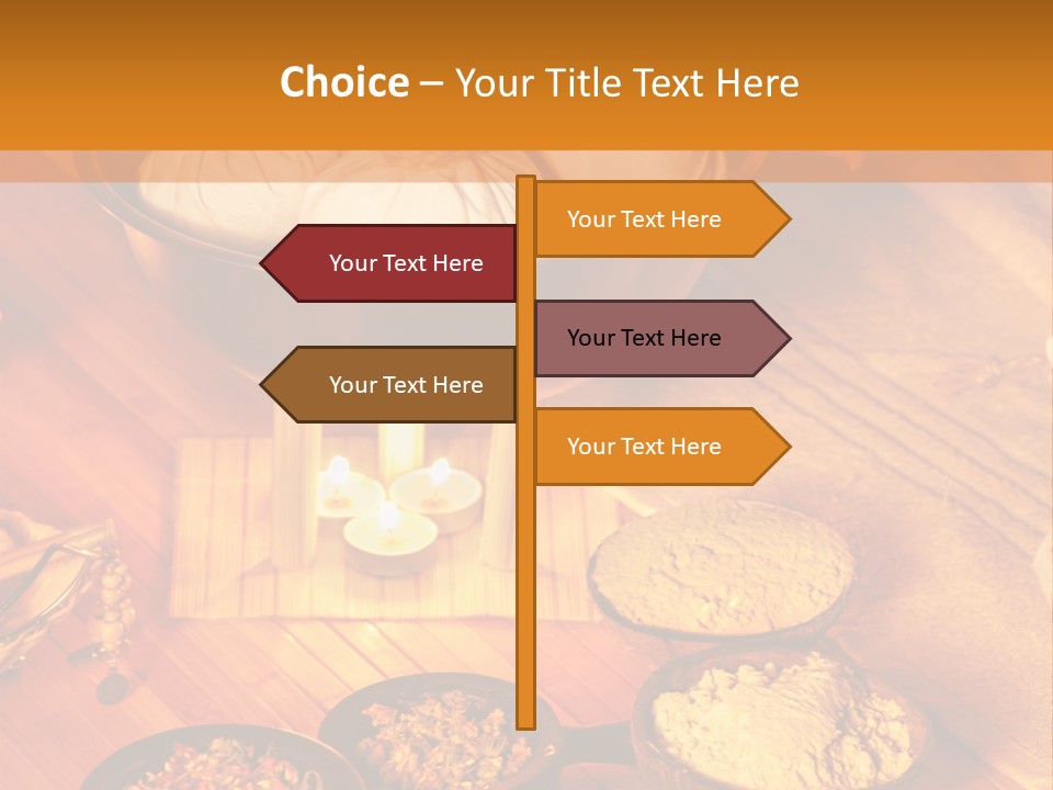 Candle Wellbeing Spa PowerPoint Template