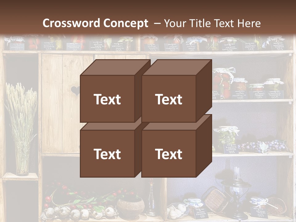 Sweet Kitchen Cabinet PowerPoint Template