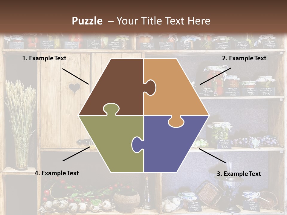 Sweet Kitchen Cabinet PowerPoint Template