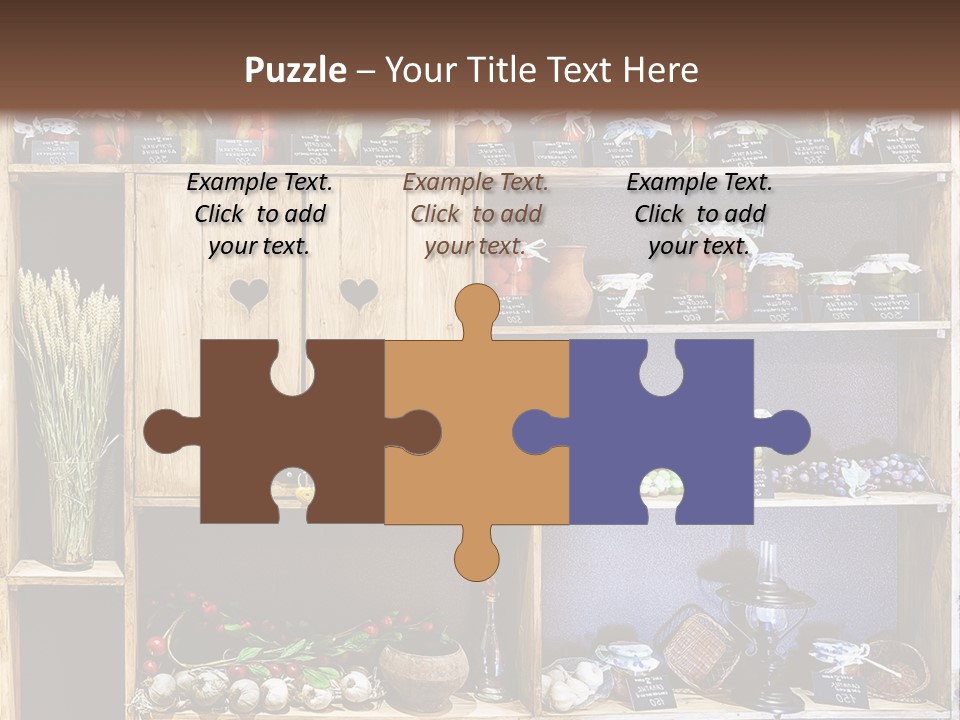 Sweet Kitchen Cabinet PowerPoint Template