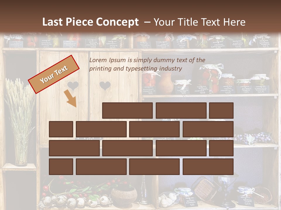 Sweet Kitchen Cabinet PowerPoint Template