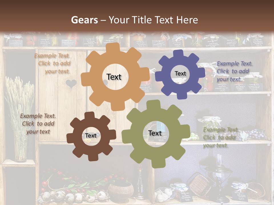 Sweet Kitchen Cabinet PowerPoint Template