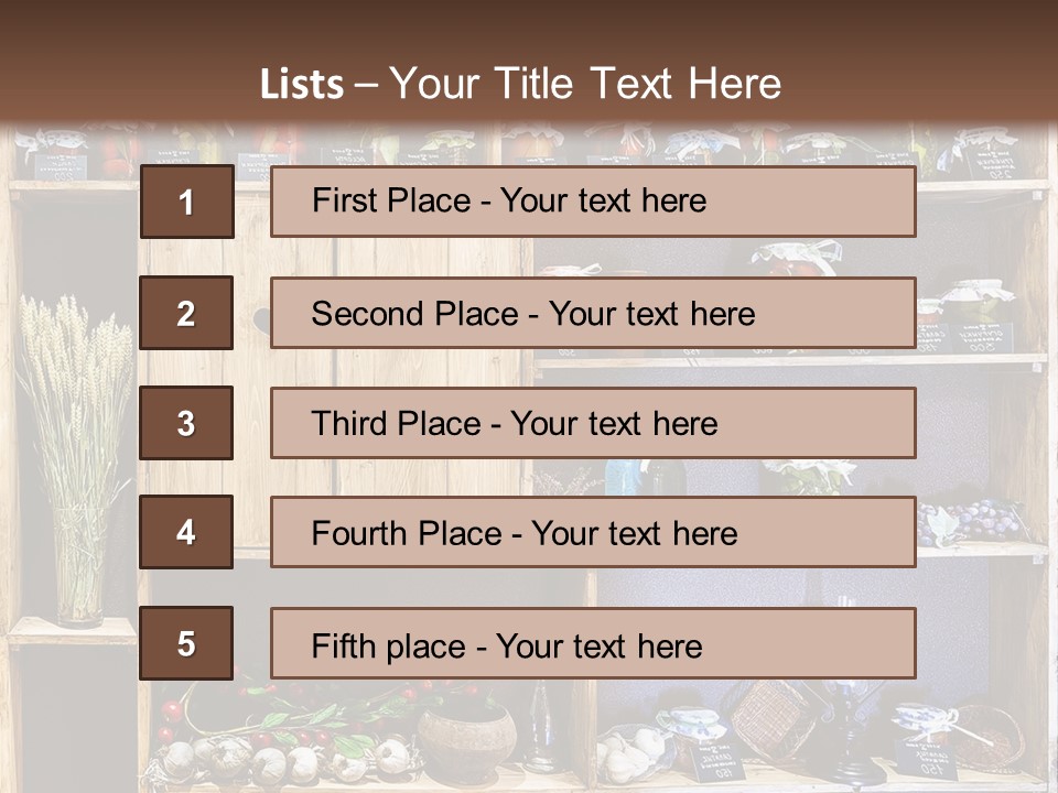 Sweet Kitchen Cabinet PowerPoint Template