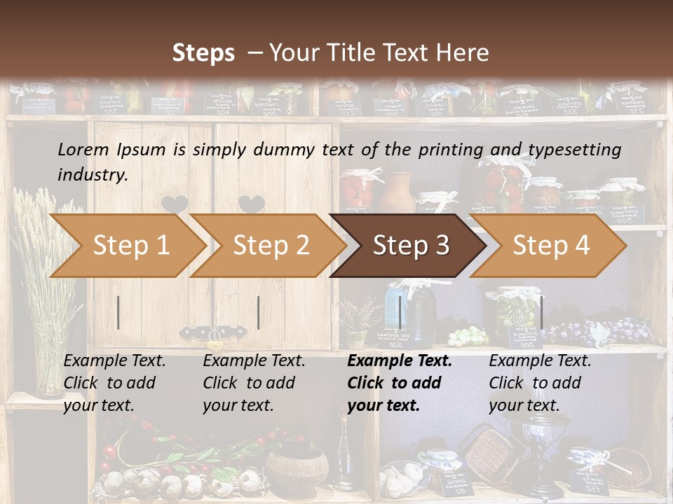 Sweet Kitchen Cabinet PowerPoint Template