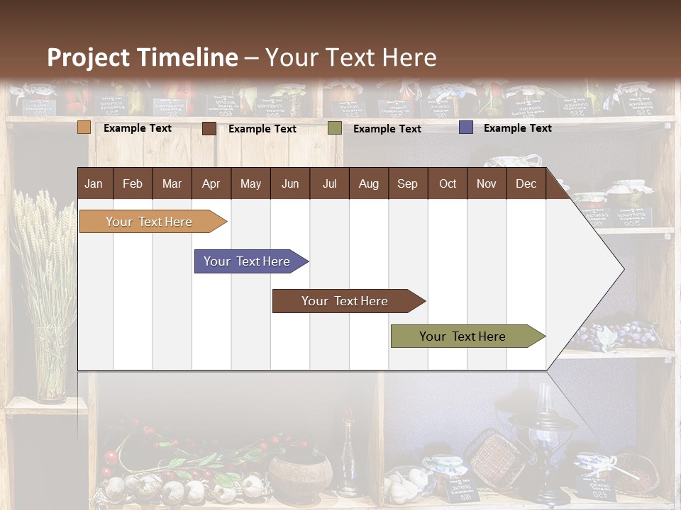Sweet Kitchen Cabinet PowerPoint Template