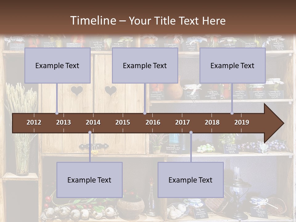 Sweet Kitchen Cabinet PowerPoint Template