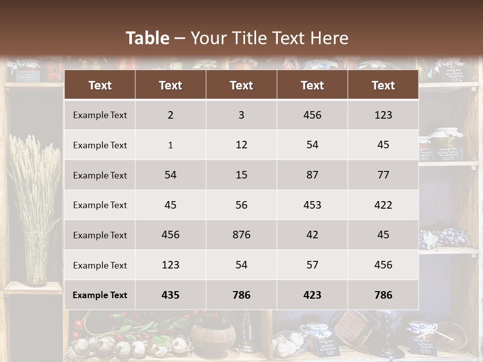 Sweet Kitchen Cabinet PowerPoint Template