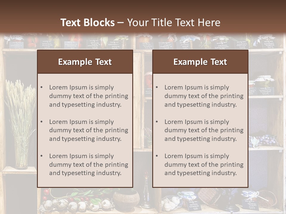 Sweet Kitchen Cabinet PowerPoint Template