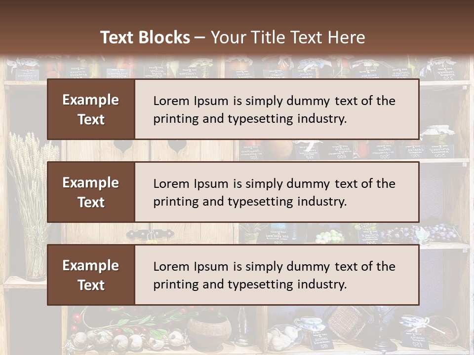 Sweet Kitchen Cabinet PowerPoint Template