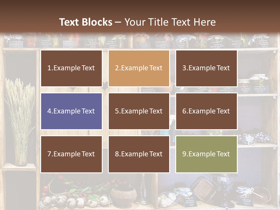 Sweet Kitchen Cabinet PowerPoint Template