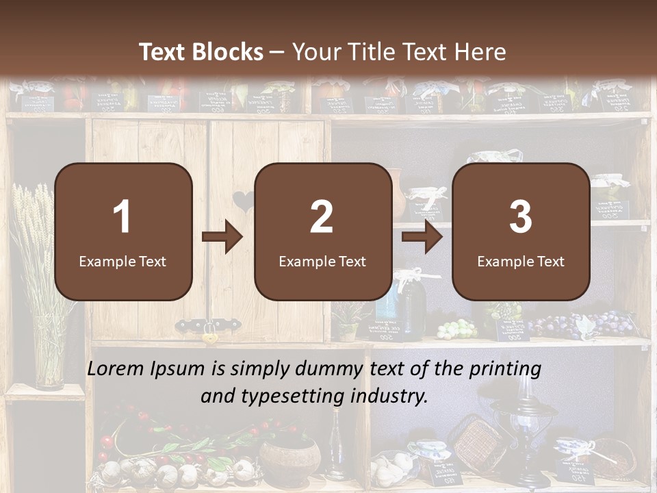 Sweet Kitchen Cabinet PowerPoint Template