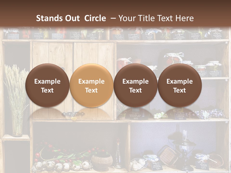 Sweet Kitchen Cabinet PowerPoint Template