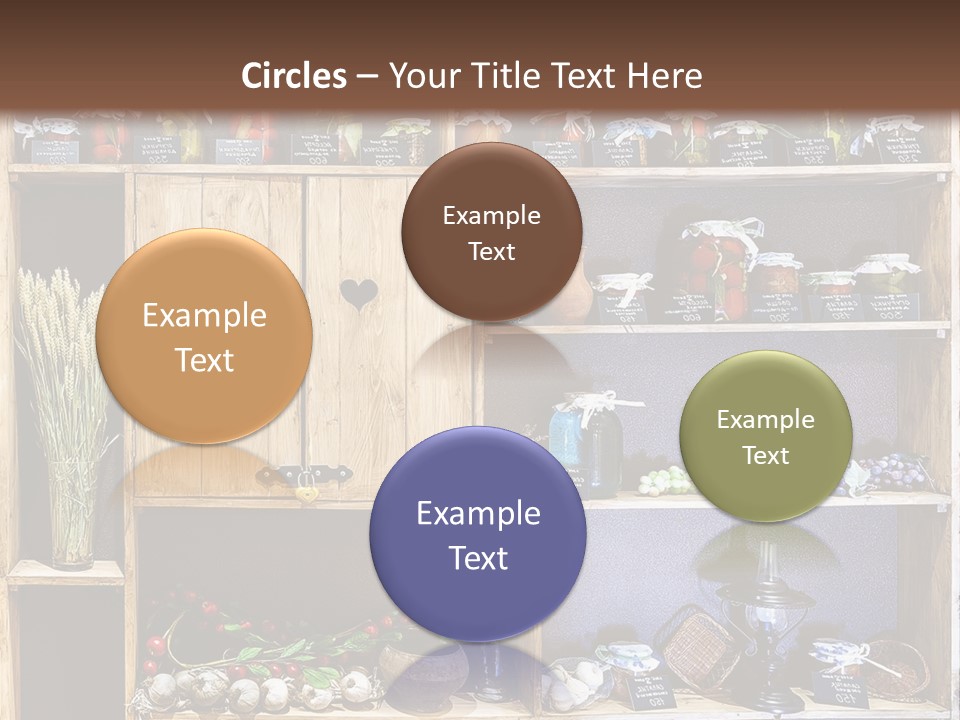 Sweet Kitchen Cabinet PowerPoint Template