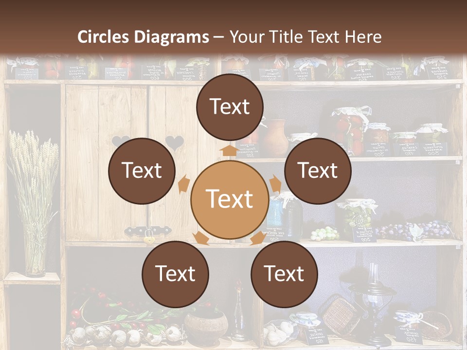 Sweet Kitchen Cabinet PowerPoint Template