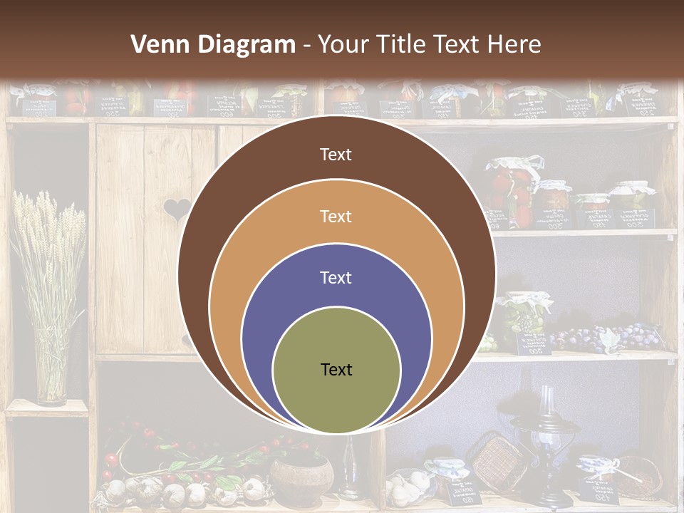 Sweet Kitchen Cabinet PowerPoint Template