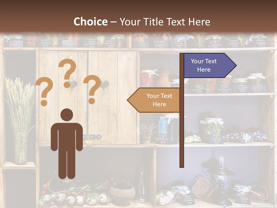 Sweet Kitchen Cabinet PowerPoint Template