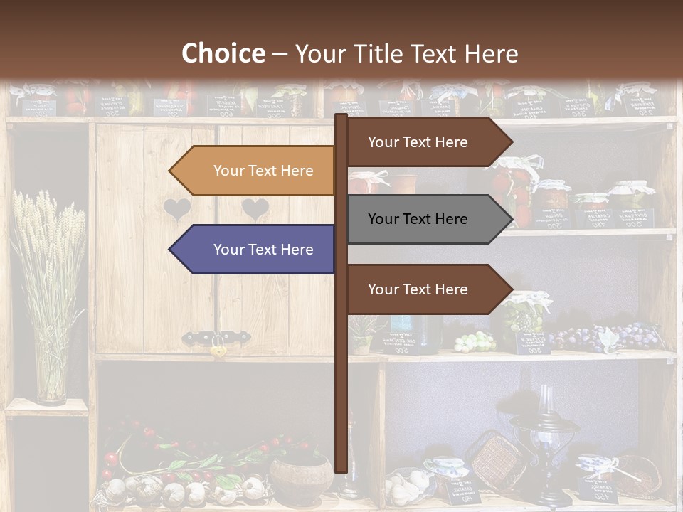 Sweet Kitchen Cabinet PowerPoint Template