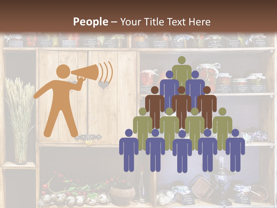 Sweet Kitchen Cabinet PowerPoint Template