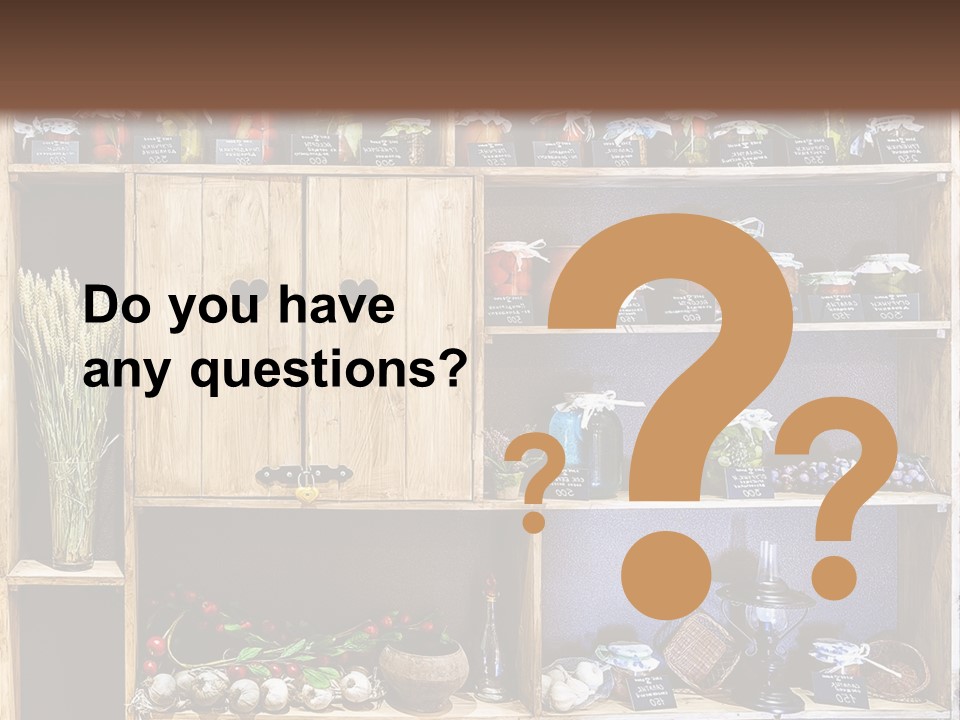 Sweet Kitchen Cabinet PowerPoint Template