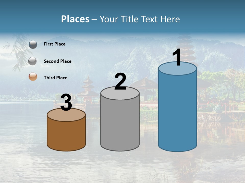 Sky Bratan Lake PowerPoint Template