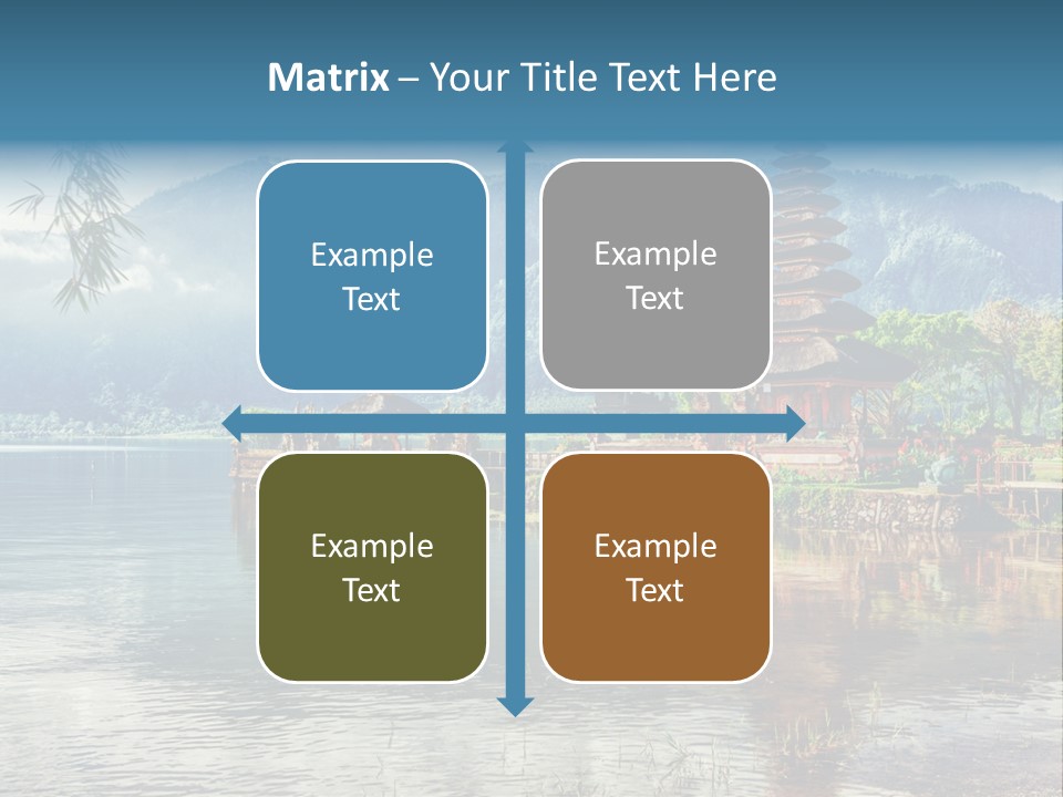 Sky Bratan Lake PowerPoint Template