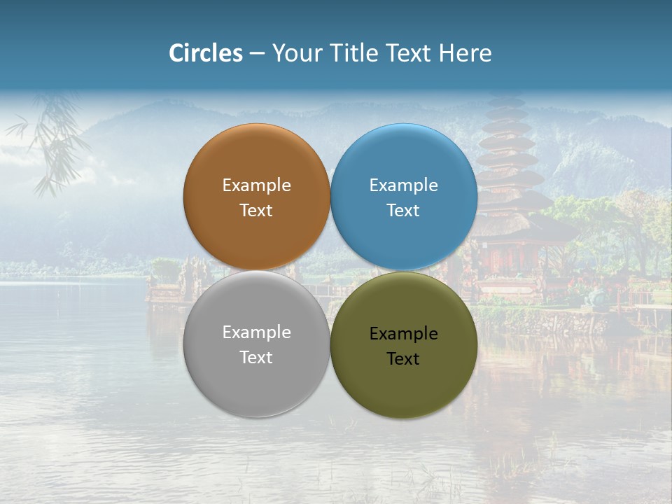 Sky Bratan Lake PowerPoint Template