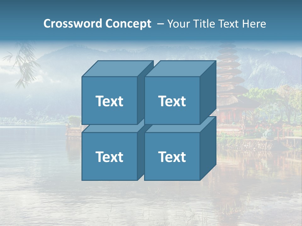 Sky Bratan Lake PowerPoint Template