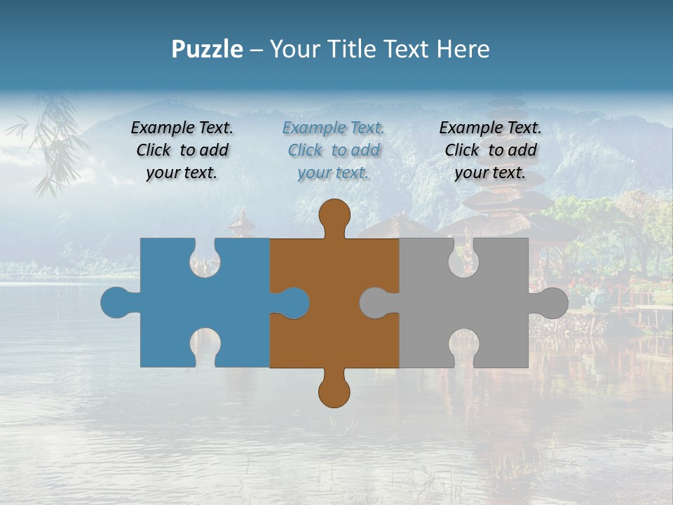 Sky Bratan Lake PowerPoint Template