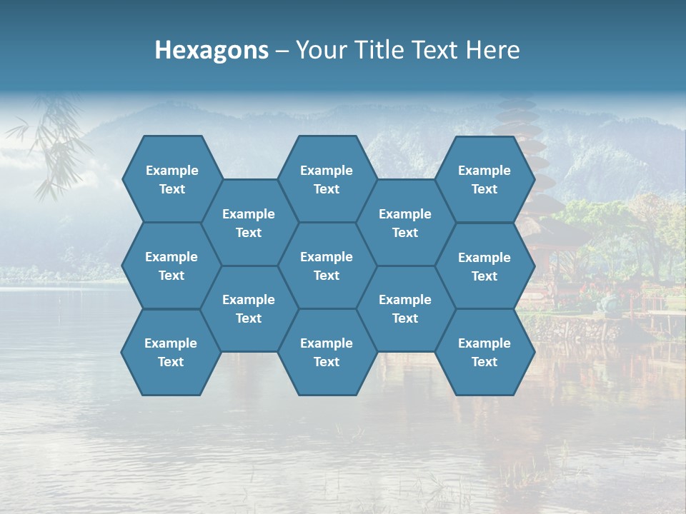 Sky Bratan Lake PowerPoint Template