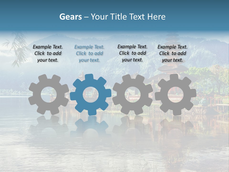 Sky Bratan Lake PowerPoint Template