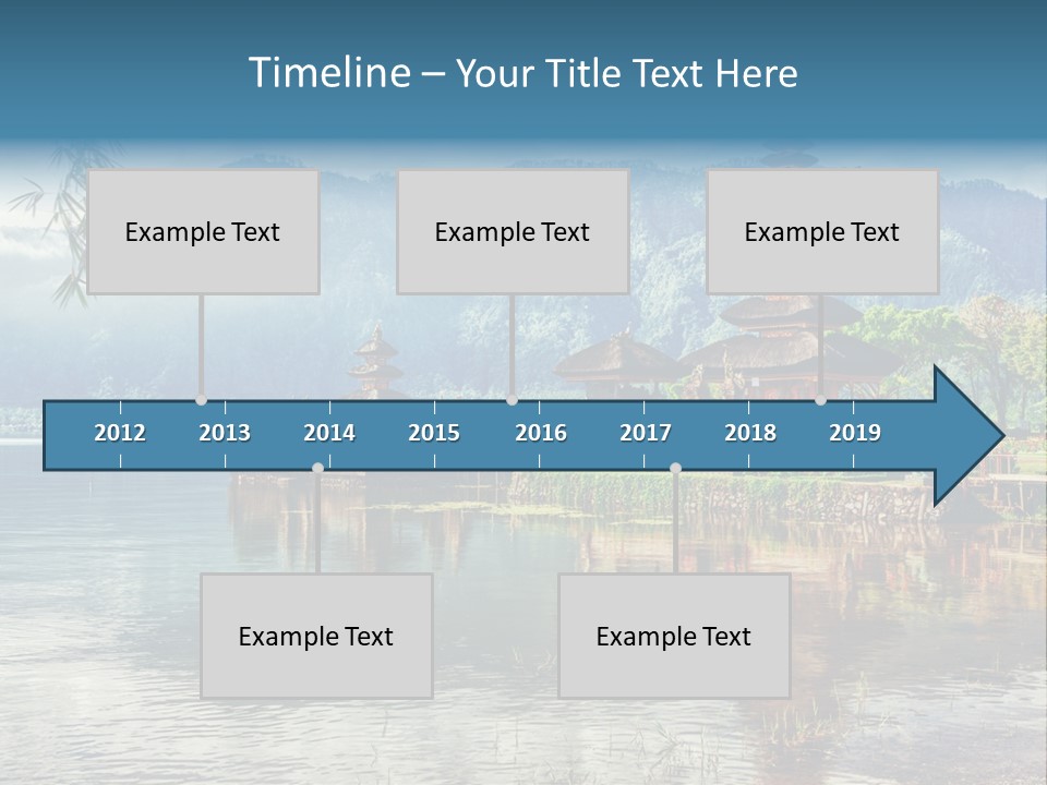 Sky Bratan Lake PowerPoint Template