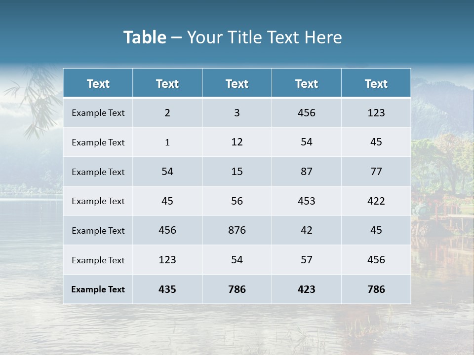 Sky Bratan Lake PowerPoint Template