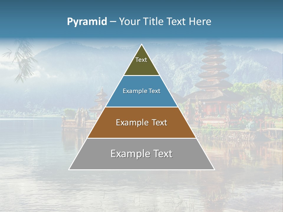 Sky Bratan Lake PowerPoint Template