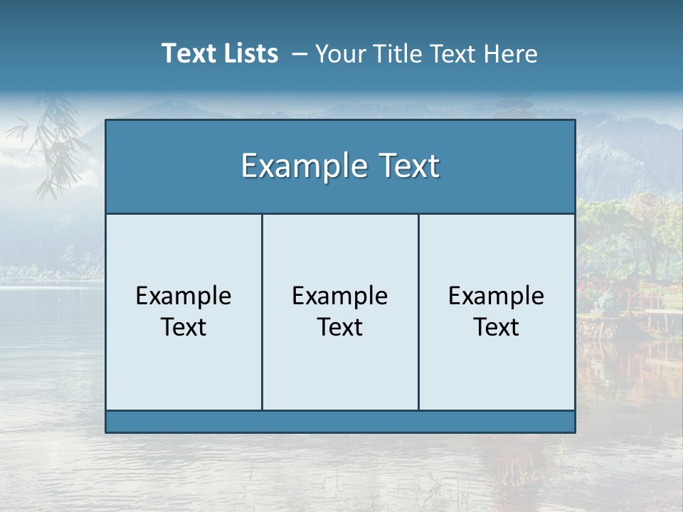 Sky Bratan Lake PowerPoint Template