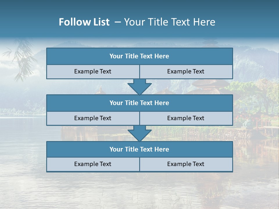 Sky Bratan Lake PowerPoint Template