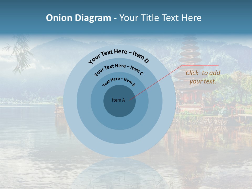 Sky Bratan Lake PowerPoint Template