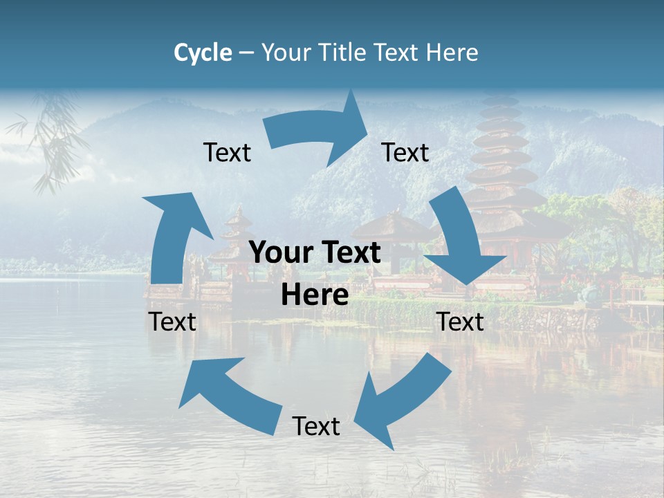 Sky Bratan Lake PowerPoint Template