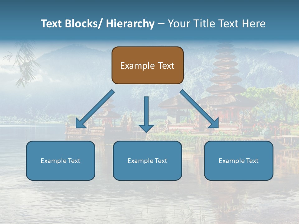 Sky Bratan Lake PowerPoint Template